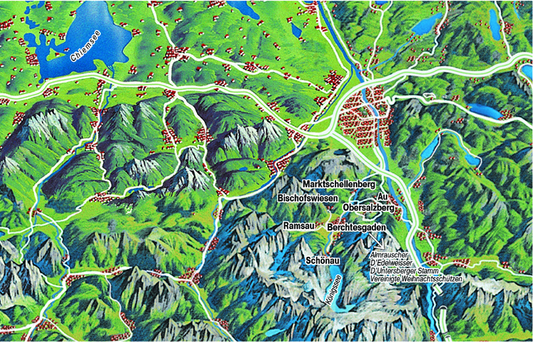 Karte Berchtesgaden